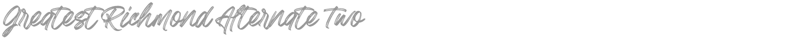 Greatest Richmond font preview
